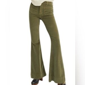 Veronica Beard  sz 24 Sheridan Exaggerated Flare High Rose in Laurel Green VGUC